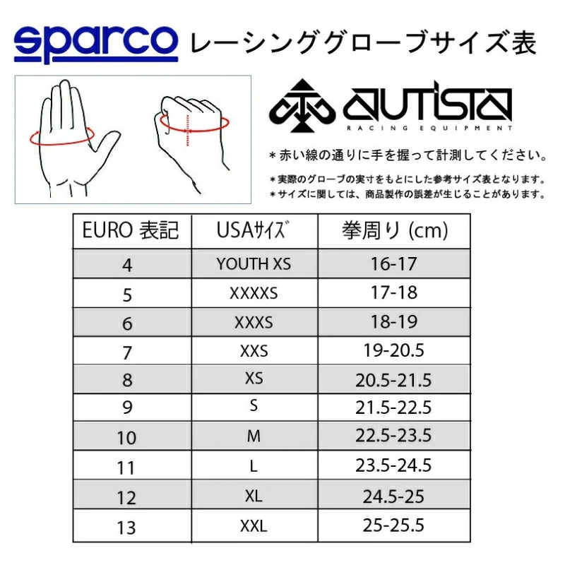 【2025NEW】スパルコ レーシンググローブ アロープラス 四輪用 Sparco ARROW+ FIA8856-2018公認
