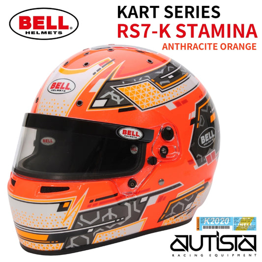 BELL ベル ヘルメット RS7-K STAMINA ORANGE カート用 SNELL K2020 レーシングヘルメット レーシングカート レース 走行会