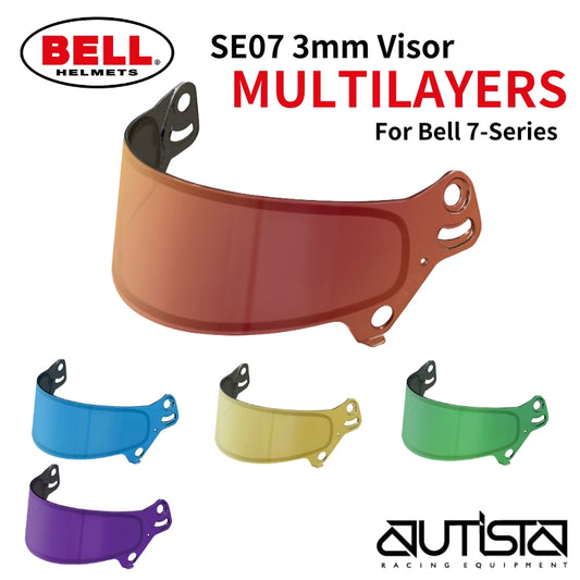 BELL RACING HELMET | SE07 3mm Visor(MULTILAYERS) For Bell 7-Series Helmet - HP7 / RS7 / RS7-K