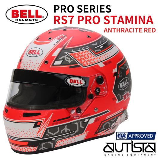 BELL ベル ヘルメットRS7 PRO STAMINA RED FIA8859-2024 SNELL SA2020 レーシングヘルメット 四輪用ヘルメット レース 走行会