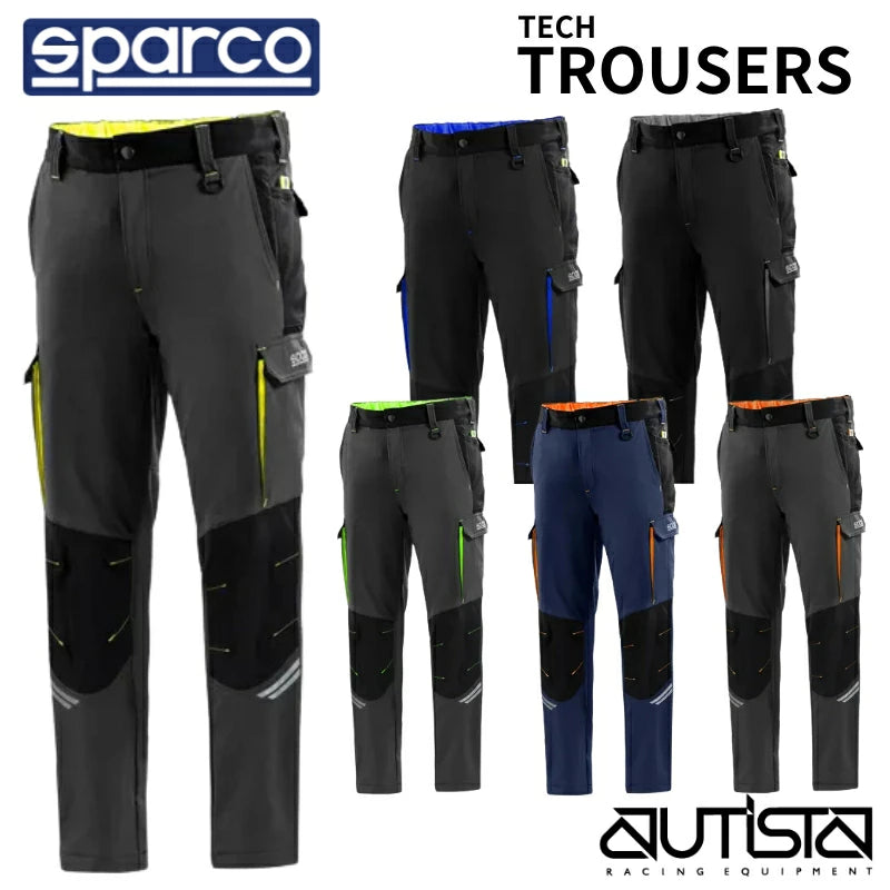 【2025NEWカラー追加】スパルコ テック トラウザーズ メカニックパンツ SPARCO TECH TROUSERS チームウェア パンツ