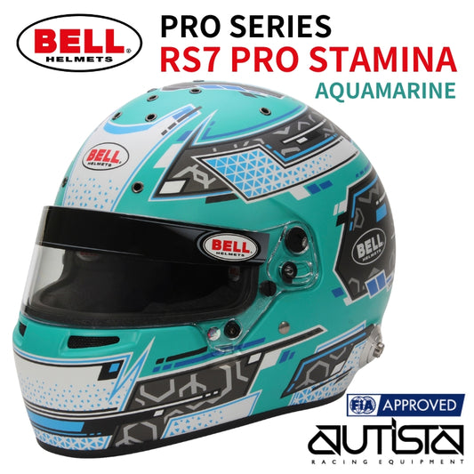 BELL ベル ヘルメットRS7 PRO STAMINA AQUAMARINE FIA8859-2024 SNELL SA2020 レーシングヘルメット 四輪用ヘルメット レース 走行会