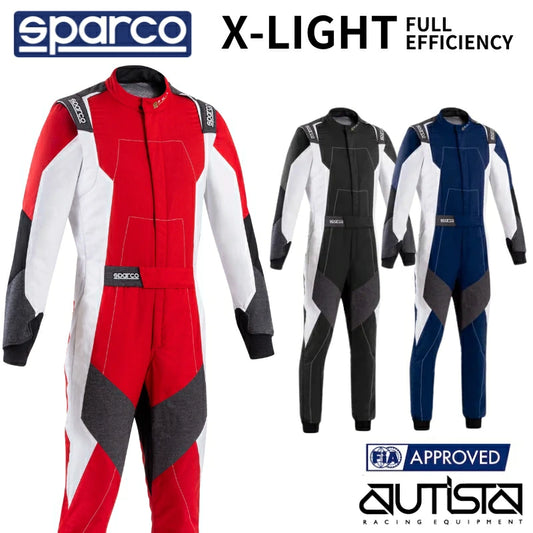 【2025NEW】スパルコ レーシングスーツ エックスライト 四輪用 Sparco X-LIGHT FULL EFFICIENCY  FIA8859-2018公認