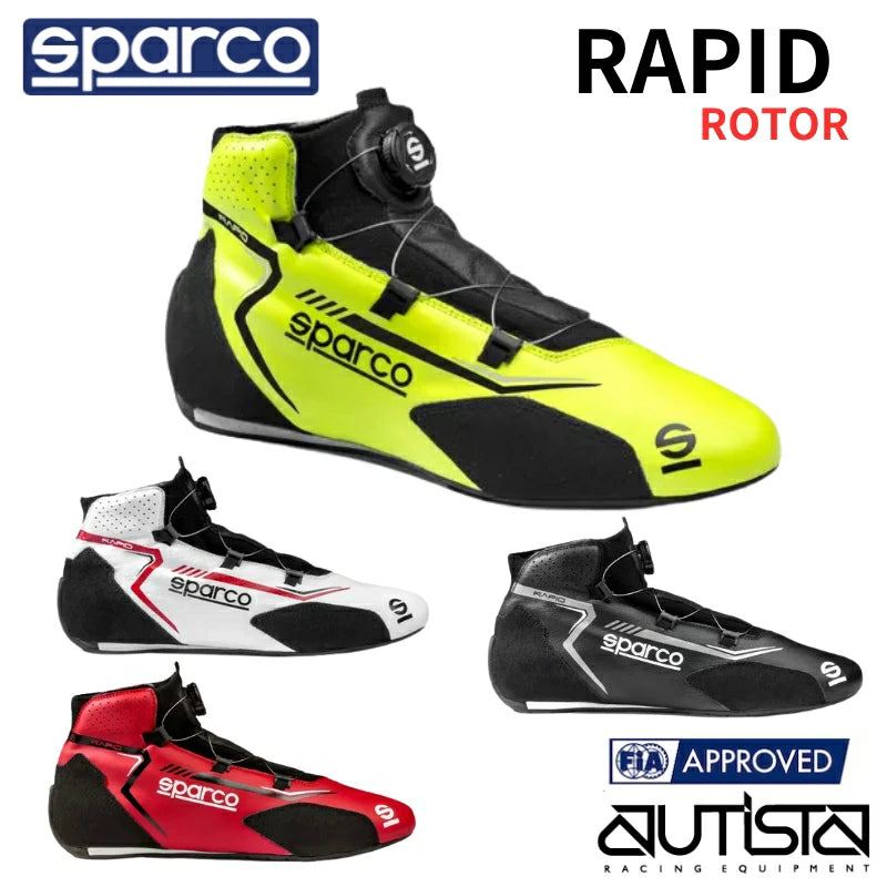 【2025NEW】スパルコ レーシングシューズ ラピッド 四輪用 Sparco RAPID ROTOR FIA8856-2018公認