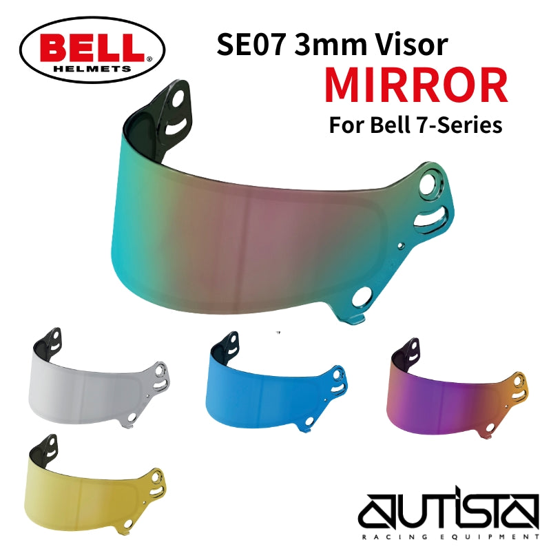 BELL RACING HELMET | SE07 3mm Visor(MIRROR) For Bell 7-Series Helmet - HP7 / RS7 / RS7-K