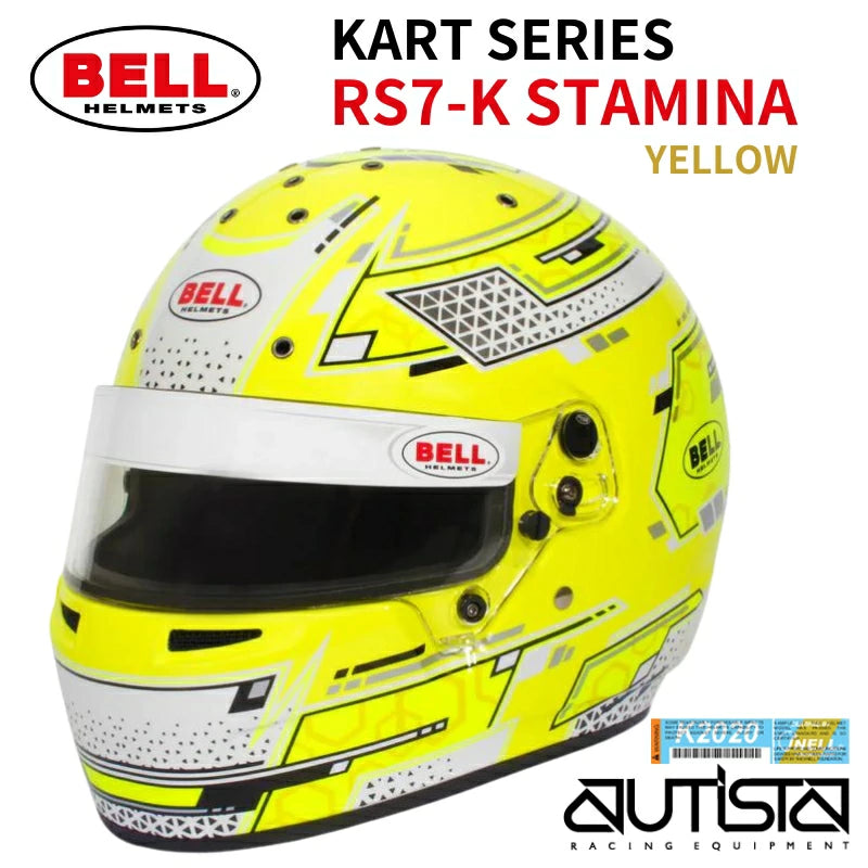 BELL RACING HELMET | RS7-K Stamina Yellow