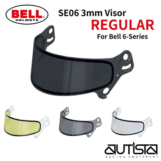 BELL RACING HELMET | SE06 3mm Visor(REGULAR) For Bell 6-Series Helmet – HP6 / GT6