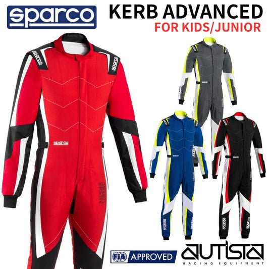 【2025NEW】スパルコ  キッズレーシングスーツ カーブアドバンスド カート用 KERB ADVANCED FIA8877-2022公認