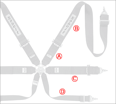 2025年製造 sabelt サベルト CCS633UN ハーネス 6点式シートベルト
