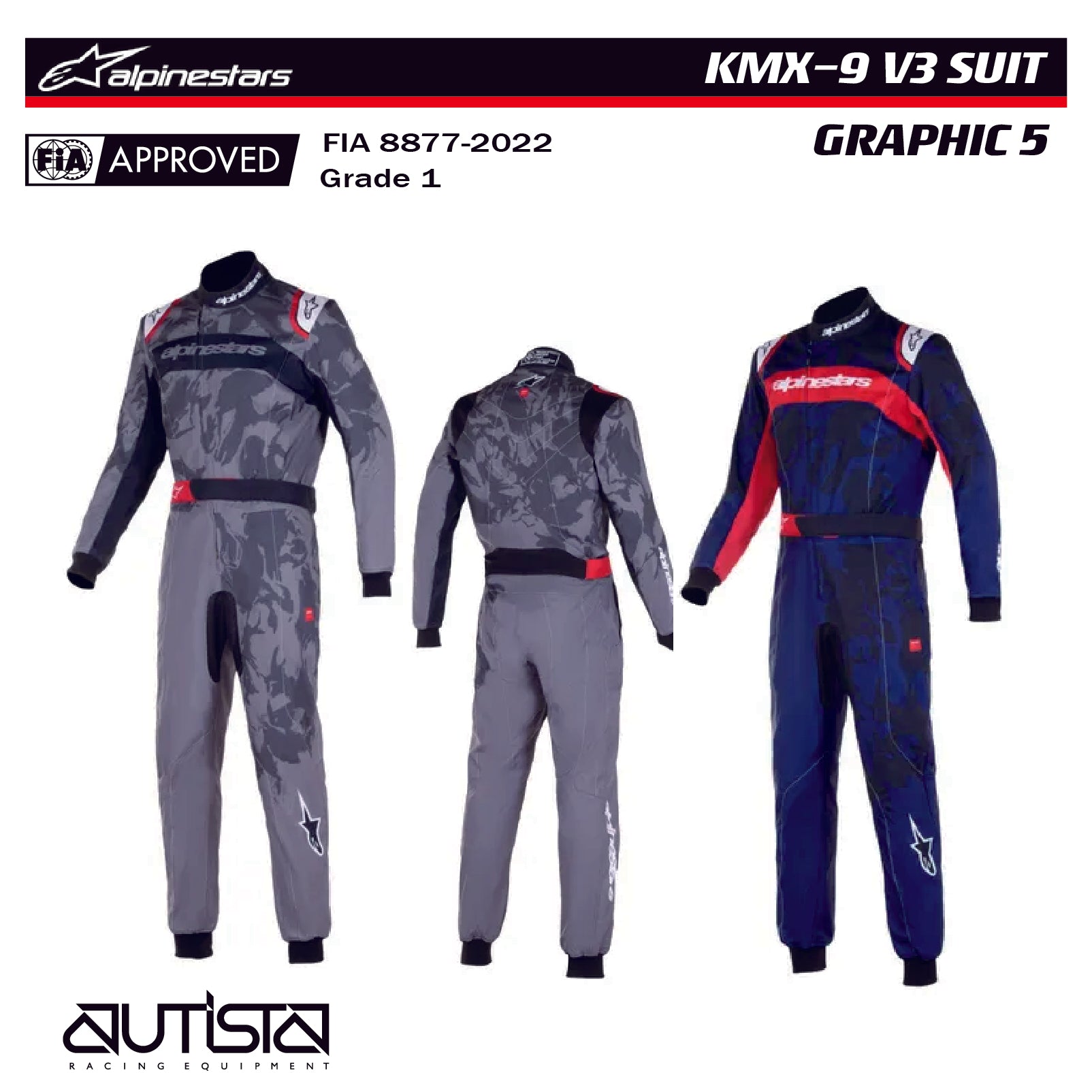 アルパインスターズ　KMX-9 V3 GRAPHIC 5 SUIT