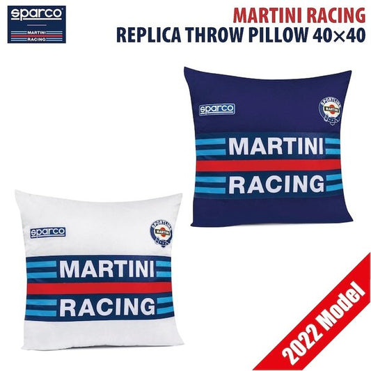 マルティニレーシング クッション 2022年モデル スパルコ SPARCO MARTINI RACING REPLICA THROW PILLOW 40×40 レプリカ スロー ピロー
