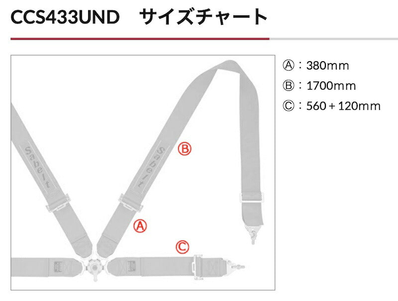 2025年製造 sabelt サベルト CCS433UND ハーネス 4点式シートベルト 右席用