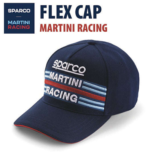 Sparco MARTINI RACING FLEX CAP スパルコ マルティニ レーシング フレックス キャップ 帽子 レーシングウェア