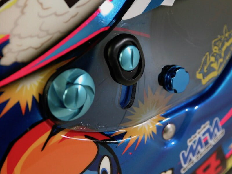 GAZE シールドネジ SCREW ブルー for アライヘルメット GP-6 CK-6 SK-6 カスタム