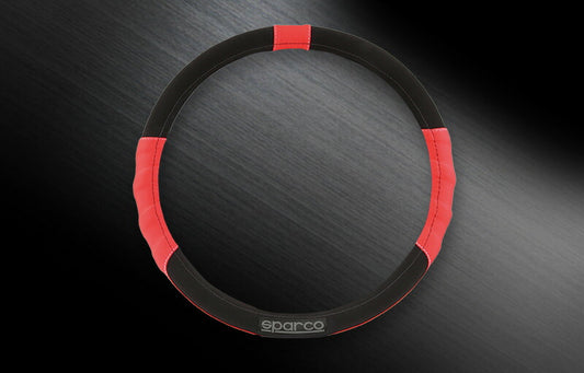 スパルココルサ ステアリングカバー レッド ブラック S スエード SPC1108RSJ_S