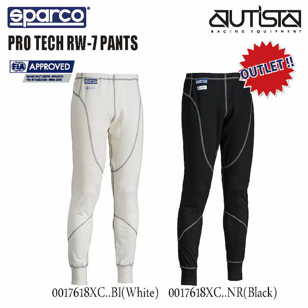 <SALE>スパルコ アンダーウェア PRO TECH RW-7 PANTS FIA公認 4輪 走行会 セール対象品