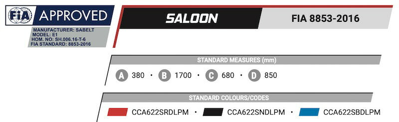 sabelt サベルト CCA622SRDLPM ハーネス 6点式シートベルト