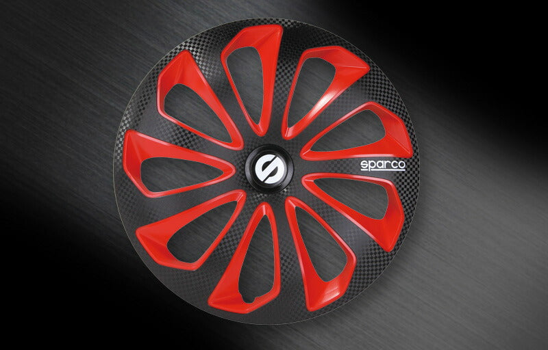 スパルココルサ SICILIA ホイールカバー レッド ブラック 13インチ SPC1375BKRDC_J