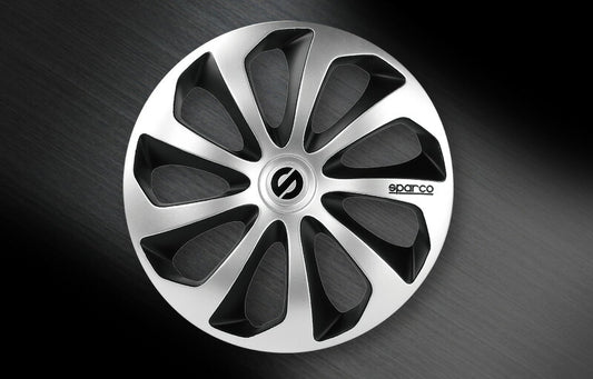 スパルココルサ SICILIA ホイールカバー シルバー ブラック 15インチ SPC1573SVBK_J