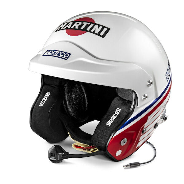 マルティニレーシング ジェット ヘルメット AIR PRO RJ-i ロゴデザイン FIA公認 2022年モデル スパルコ SPARCO MARTINI 4輪 走行会
