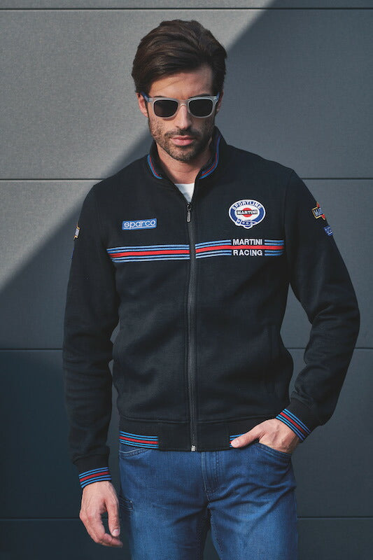 Sparco MARTINI RACING FULL ZIP SWEATSHIRT スパルコ マルティニ レーシング フルジップ スウェット 長袖 レーシングウェア