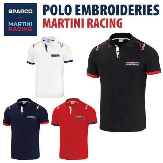 Sparco MARTINI POLO EMBROIDERIES スパルコ マルティニ レーシング ポロ エンブロイダリー 半袖 レーシングウェア