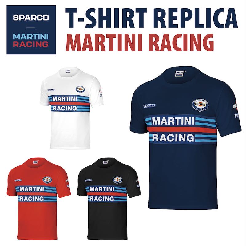 Sparco MARTINI T-SHIRT REPLICA スパルコ マルティニ レーシング Tシャツ レプリカ 半袖 レーシングウェア