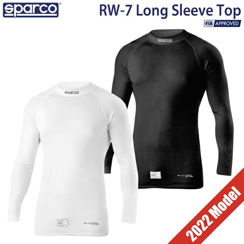 スパルコ アンダーウェア RW-7 ロングスリーブ 2022年モデル FIA公認 4輪 長袖 カート 走行会