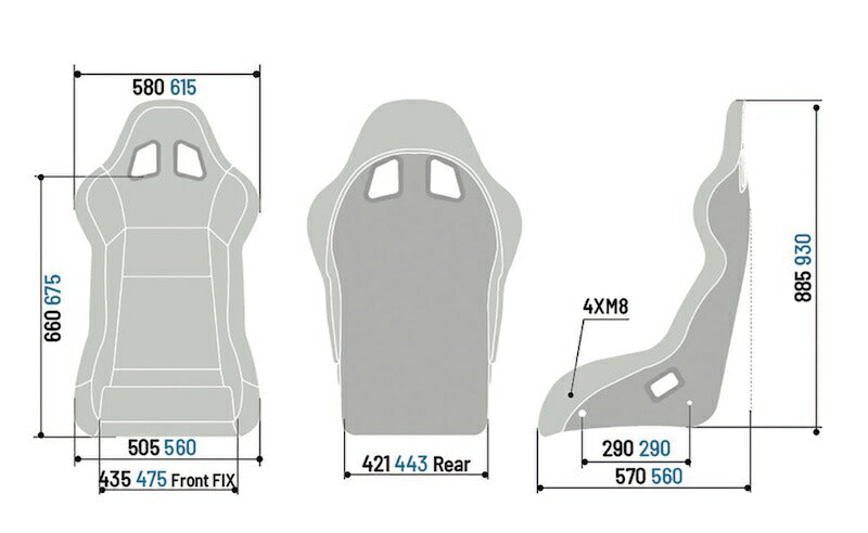 スパルコ レーシングシート EVO L QRT X 2022年モデル FIA公認 Lサイズ バケットシート