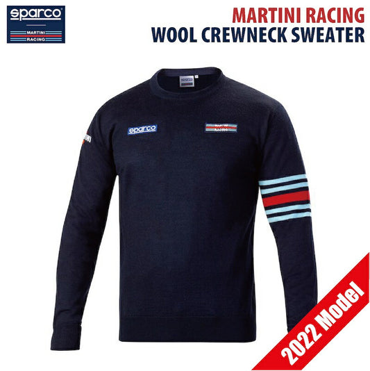 マルティニレーシング ウール クルーネック セーター 2022年モデル スパルコ SPARCO MARTINI RACING WOOL CREWNECK SWEATER ニット トップス