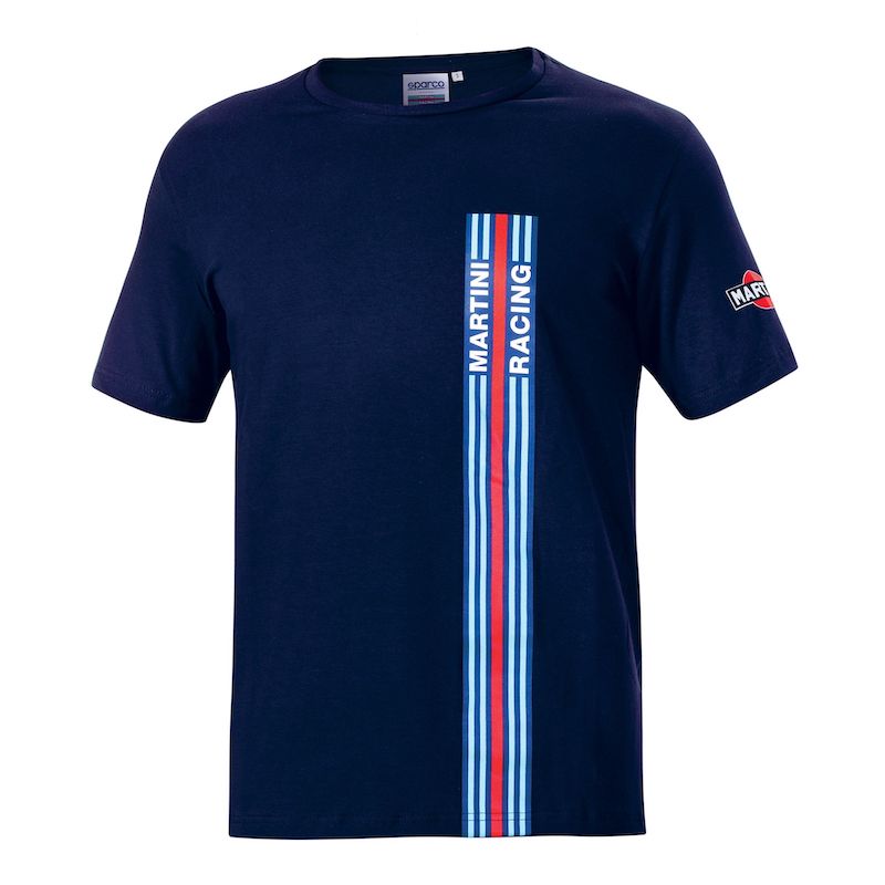 マルティニレーシング Tシャツ ビッグ ストライプ 2022年モデル スパルコ SPARCO MARTINI RACING T-SHIRT BIG STRIPES