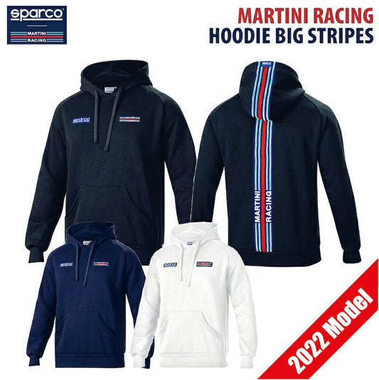 マルティニレーシング フーディー ビッグ ストライプ 2022年モデル スパルコ SPARCO MARTINI RACING HOODIE BIG STRIPES パーカー トップス
