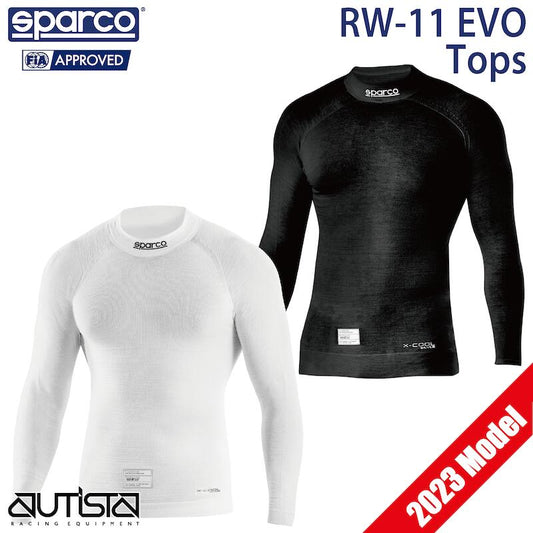 スパルコ アンダーウェア トップス RW-11 EVO FIA8856-2018公認 Sparco エボ 長袖 耐火 4輪 走行会