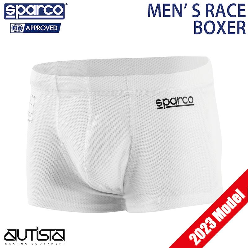 スパルコ アンダーウェア ボクサーパンツ MEN'S RACE BOXER FIA8856-2018公認 Sparco 耐火 4輪 走行会 2023年モデル