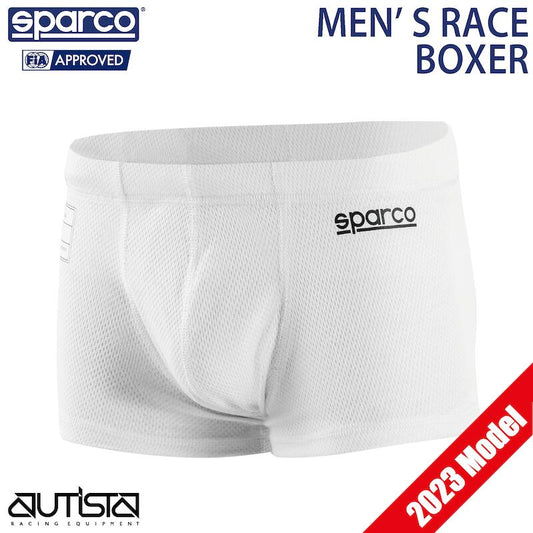 スパルコ アンダーウェア ボクサーパンツ MEN'S RACE BOXER FIA8856-2018公認 Sparco 耐火 4輪 走行会 2023年モデル