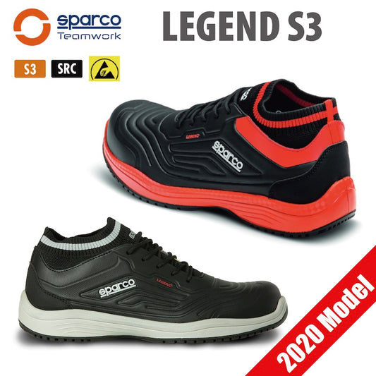 スパルコ TEAM WORK LEGEND S3 メカニックシューズ 安全靴 チームワーク レジェンド 整備 撥水 おしゃれ
