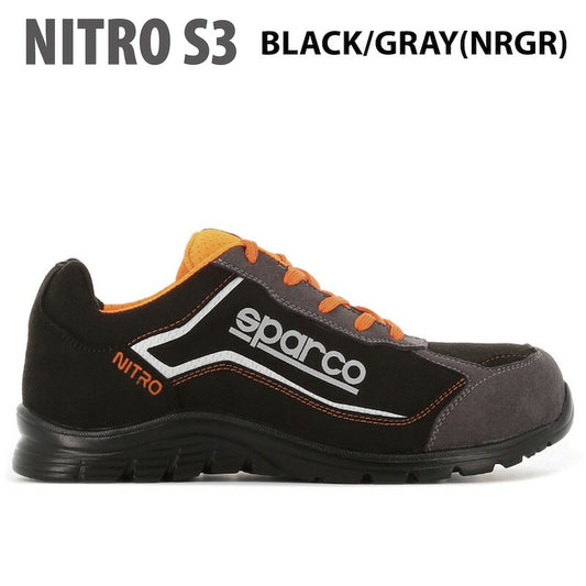 スパルコ TEAM WORK NITRO S3 メカニックシューズ 安全靴 整備 撥水 おしゃれ