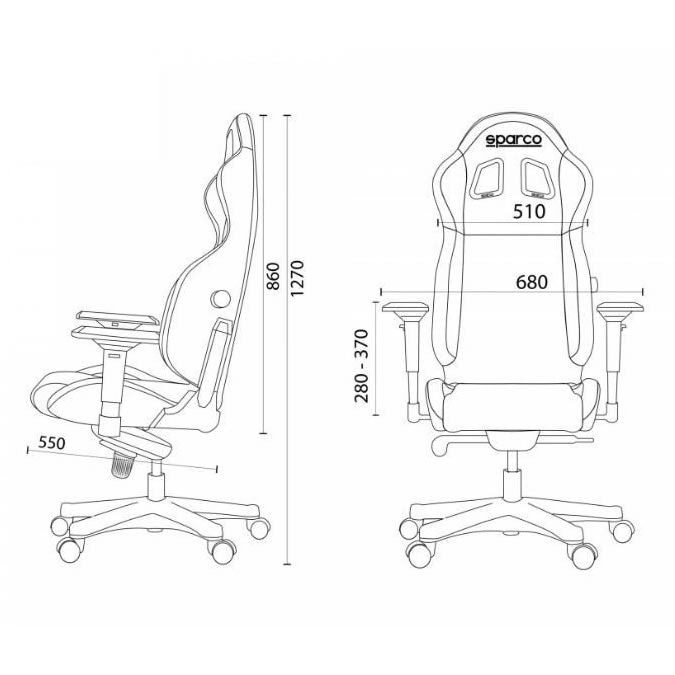 スパルコ ゲーミングチェア レーシングチェア ゲーム オフィス 椅子 アイコン ICON