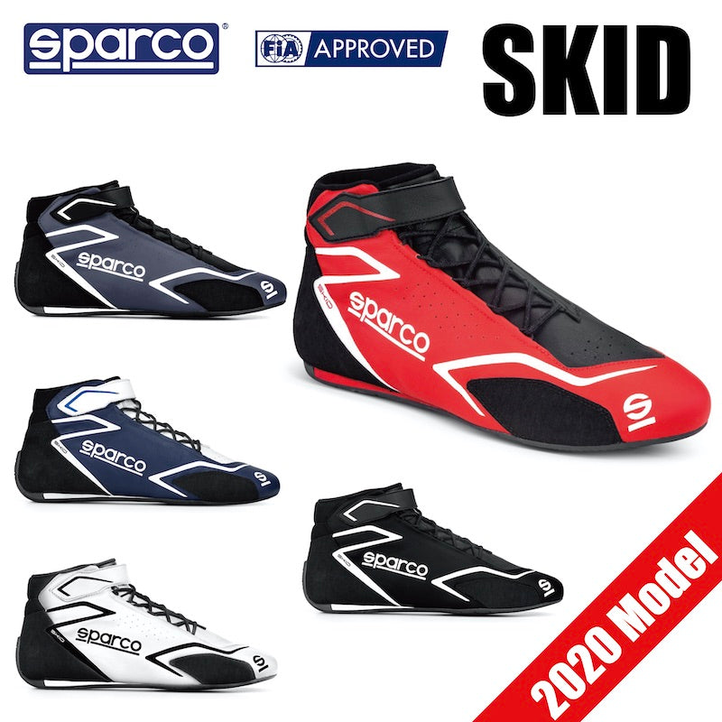 専門ショップ スパルコ レーシングシューズ 4輪用 SKID スキッド FIA8856-2018公認 Sparco 2023年モデル 