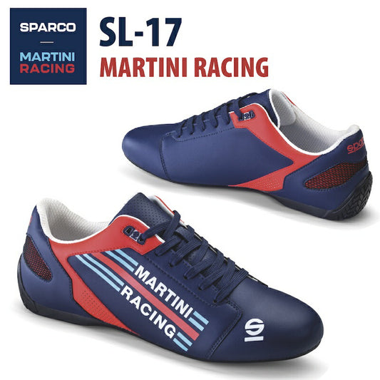 ドライビングシューズ Sparco MARTINI RACING SL-17 スパルコ マルティニ レーシング 靴 レーシングウェア サーキットシューズ