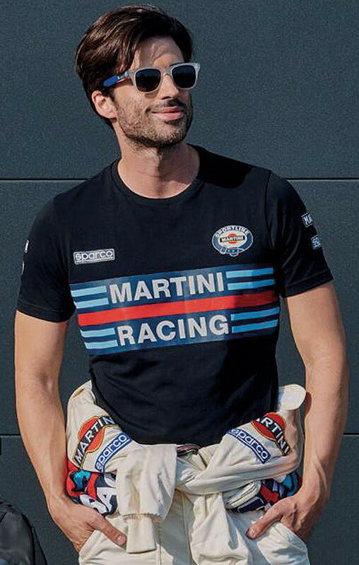 Sparco MARTINI T-SHIRT REPLICA スパルコ マルティニ レーシング Tシャツ レプリカ 半袖  レーシングウェア