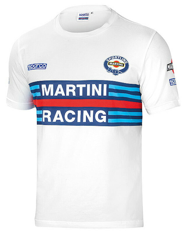 Sparco MARTINI T-SHIRT REPLICA スパルコ マルティニ レーシング Tシャツ レプリカ 半袖 レーシングウェア