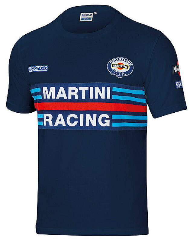 Sparco MARTINI T-SHIRT REPLICA スパルコ マルティニ レーシング Tシャツ レプリカ 半袖 レーシングウェア