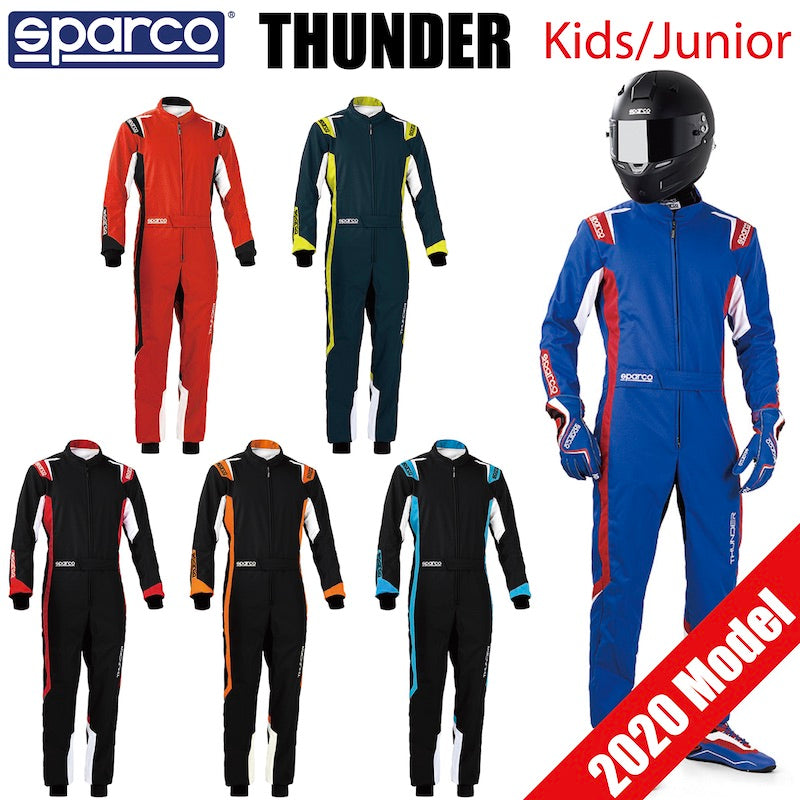 スパルコ レーシングスーツ THUNDER サンダー レーシング カート キッズ ジュニア ユース