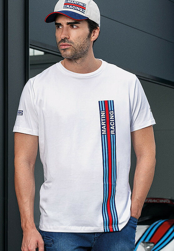 マルティニレーシング Tシャツ ビッグ ストライプ 2022年モデル スパルコ SPARCO MARTINI RACING T-SHIRT BIG STRIPES