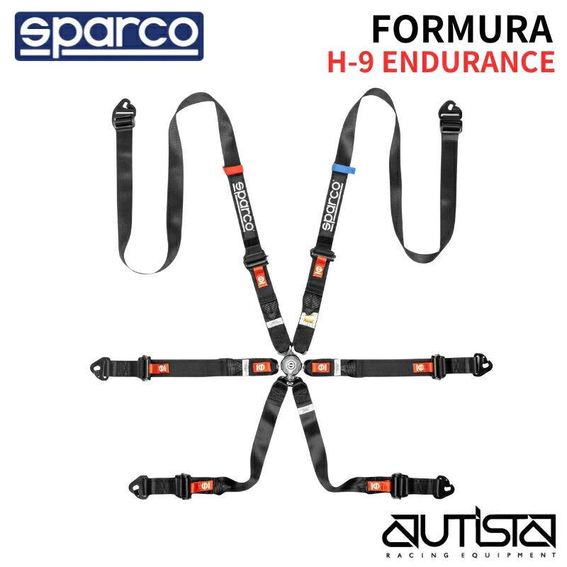 <2026NEW>スパルコ レーシングハーネス 四輪用 6点式 FORMURA H-9 ENDURANCE フォーミュラH-9エンデュランス