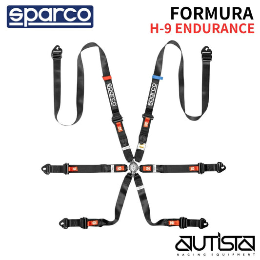 <2026NEW>スパルコ レーシングハーネス 四輪用 6点式 FORMURA H-9 ENDURANCE フォーミュラH-9エンデュランス