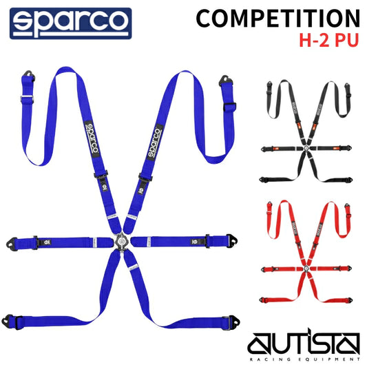 <2026NEW>スパルコ レーシングハーネス 四輪用 6点式 COMPETITION H-2 PU コンペティションH-2プルアップ