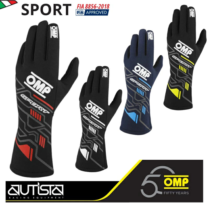 OMP SPORT GLOVES FIA 8856-2018