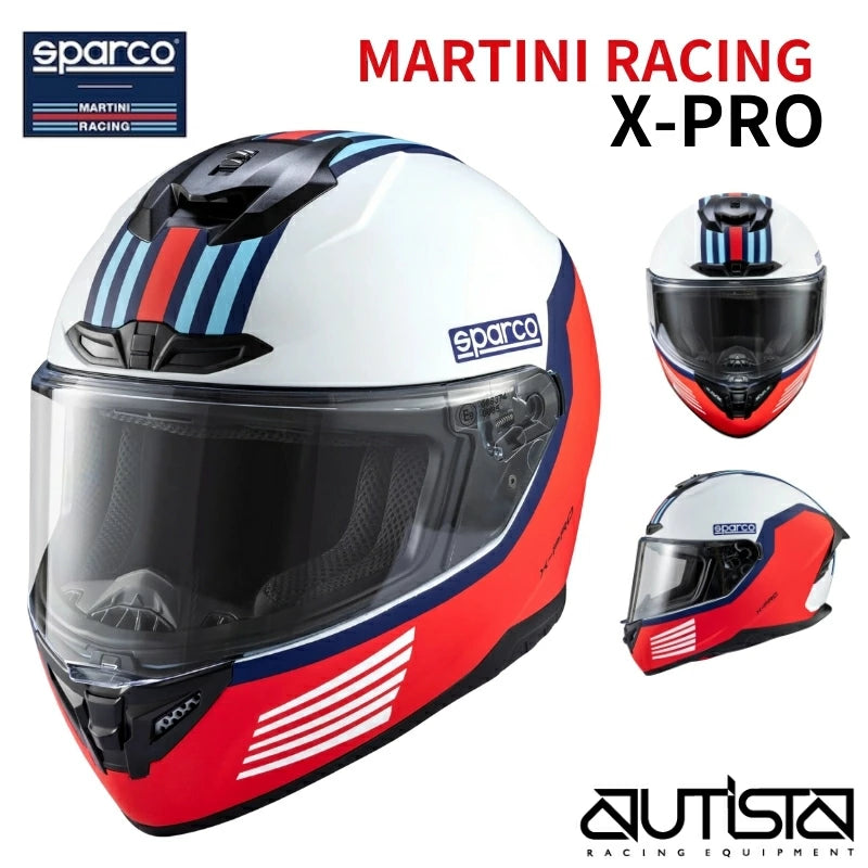 ＜2026NEW＞スパルコ マルティニ レーシングヘルメット カート用 X-PRO エックスプロ
